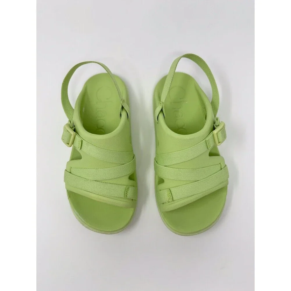 Chaco Chillos Kids Sandals Green Slip On Water Sport Outdoor Waterproof Size 4